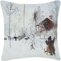 Koristetyynynpäällinen Svanefors Gården, 45x45cm, harmaa