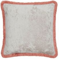 Koristetyynynpäällinen Svanefors Glory, 45x45cm, korallinpunainen