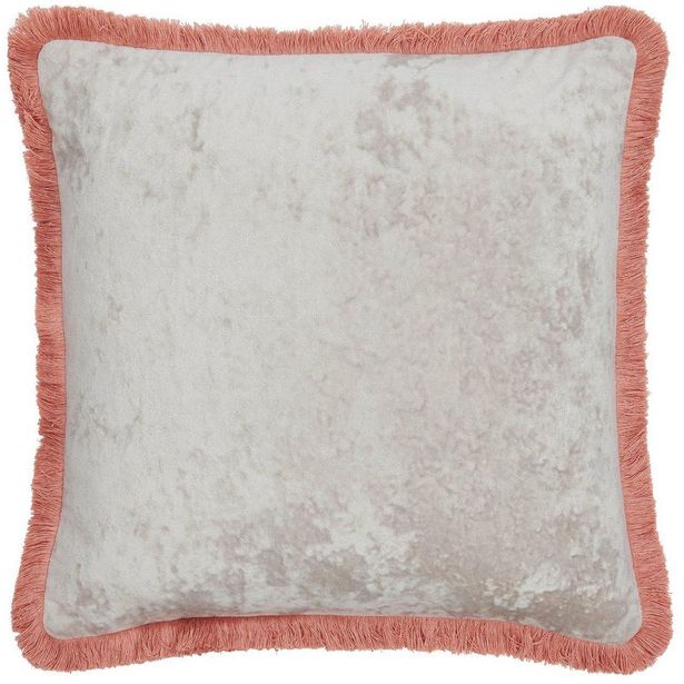 Koristetyynynpäällinen Svanefors Glory, 45x45cm, korallinpunainen
