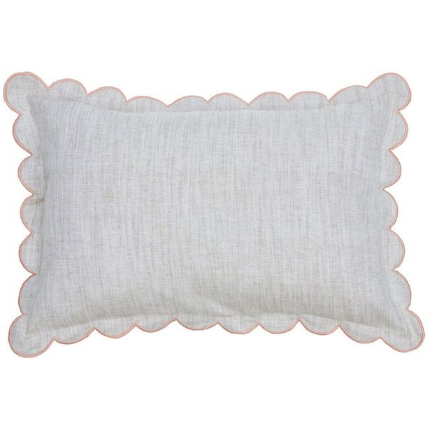 Koristetyynynpäällinen Svanefors Sabina, 40x60cm, korallinpunainen