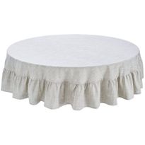 Pöytäliina Svanefors Sabina, Ø160 + 20cm, beige