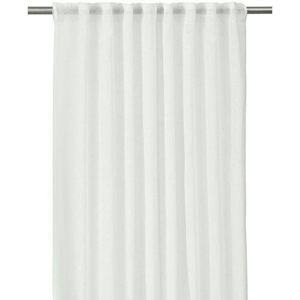 Sivuverho Svanefors Sol, ulkokäyttöön, 145x260cm, 2kpl/pkt, luonnonvalkoinen