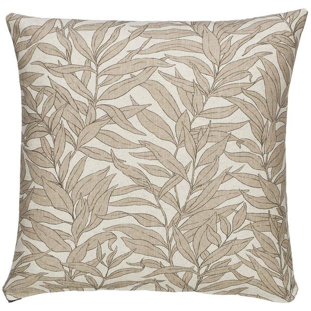 Koristetyynynpäällinen Svanefors Blad, 45x45cm, beige