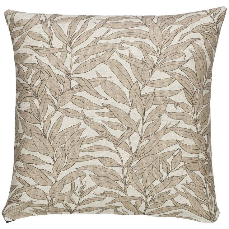 Koristetyynynpäällinen Svanefors Blad, 45x45cm, beige