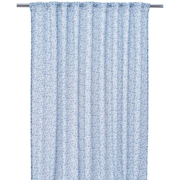Sivuverho Svanefors Yrsa, 140x280cm, 2kpl/pkt, sininen