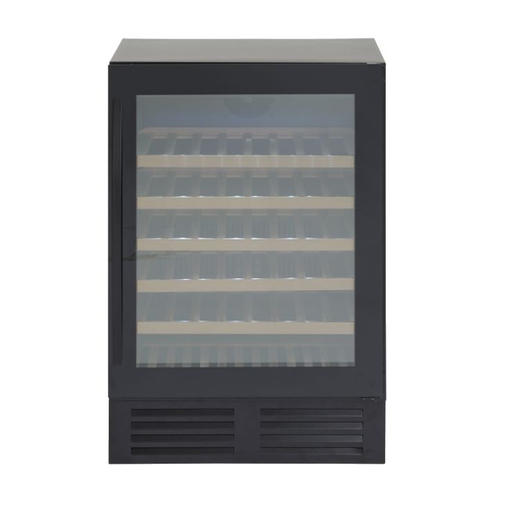 Viinikaappi Scandomestic SV81B, 59.5cm, 1 lämpötila-alue, integroitava, musta