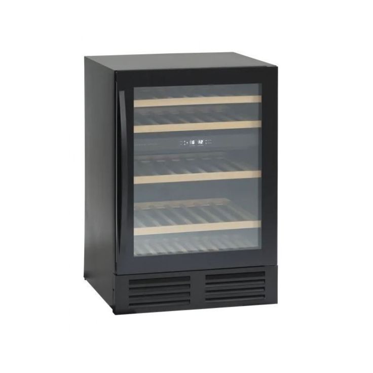 Viinikaappi Scandomestic SV85B, 59.5cm, 2 lämpötila-aluetta, integroitava, musta