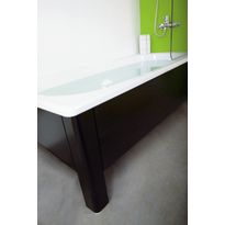 Kylpyamme Svedbergs, 1700x700mm, emali, sis. etulevy ja päätylevyt, musta