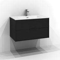 Allaskaappi Svedbergs Epos Relief, 80x45 cm, 2 laatikkoa, musta saarni