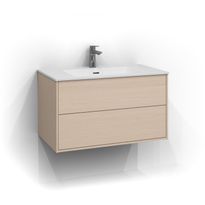 Allaskaappi Svedbergs Epos Sileä, 80x45cm, vaalea saarni, 2 ltk, push open