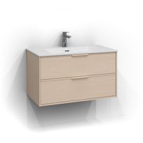 Allaskaappi Svedbergs Epos Relief, 80x45cm, vaalea saarni, 2 ltk, integroitu vedin