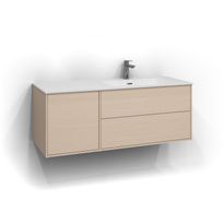 Allaskaappi Svedbergs Epos Sileä, 120x45cm, vaalea saarni, 2+1 ltk, push open, oikea