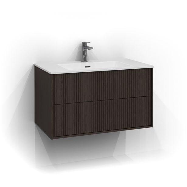 Allaskaappi tasoaltaalla Svedbergs Epos Rand, 80x45cm, 2 ltk, push open, eri vaihtoehtoja