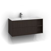 Allaskaappi Svedbergs Epos Rand, 100x45cm, tumma saarni, 2 ltk, push open, vasen