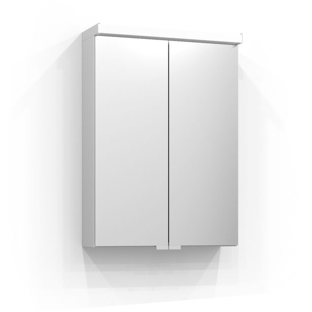 Peilikaappi Svedbergs Intro 50, LED-valaisin, valkoinen matta
