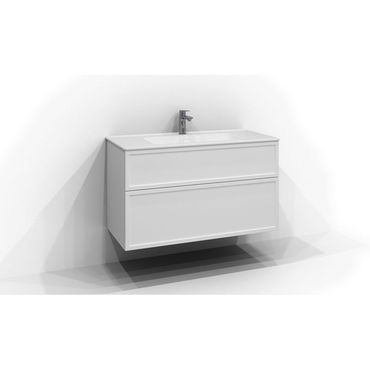 Allaskaappi Svedbergs Poem, 100x45 cm, kehys, 2 laatikkoa, valkoinen