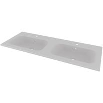 Kaksoispesuallas Svedbergs Sel D, 120x45 cm, valkoinen, Verkkokaupan poistotuote
