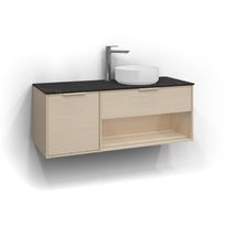 Allaskaappi malja-altaalla Svedbergs Epos Relief, 120x45 cm, oikea, 1+1 ltk, eri vaihtoehtoja