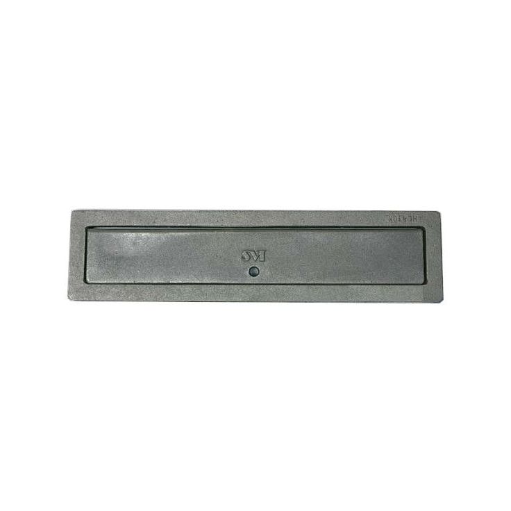 Hiiliaukonluukku 440, pitkä, saranoitu, 110x440mm