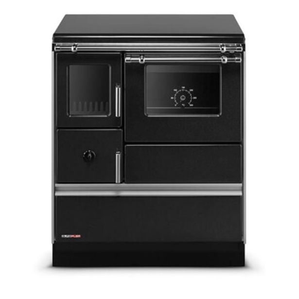 Puuliesi SVT Alfa 70 LUX lasiovella, 6,3 kW, 65 m2, musta