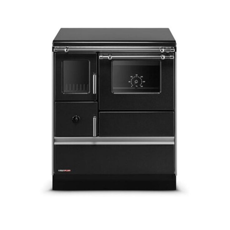 Puuliesi SVT Alfa 70 LUX lasiovella, 6,3 kW, 65 m2, musta