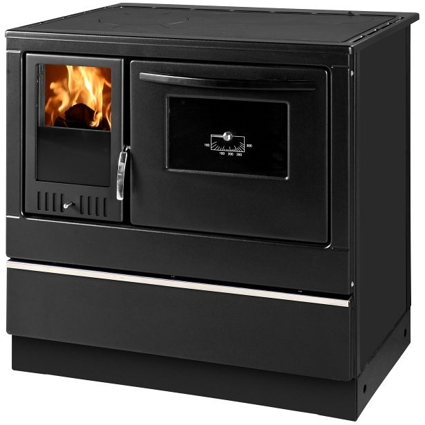 Puuliesi Thorma Susanna Lux 85, 7 kW, musta, oikeakätinen