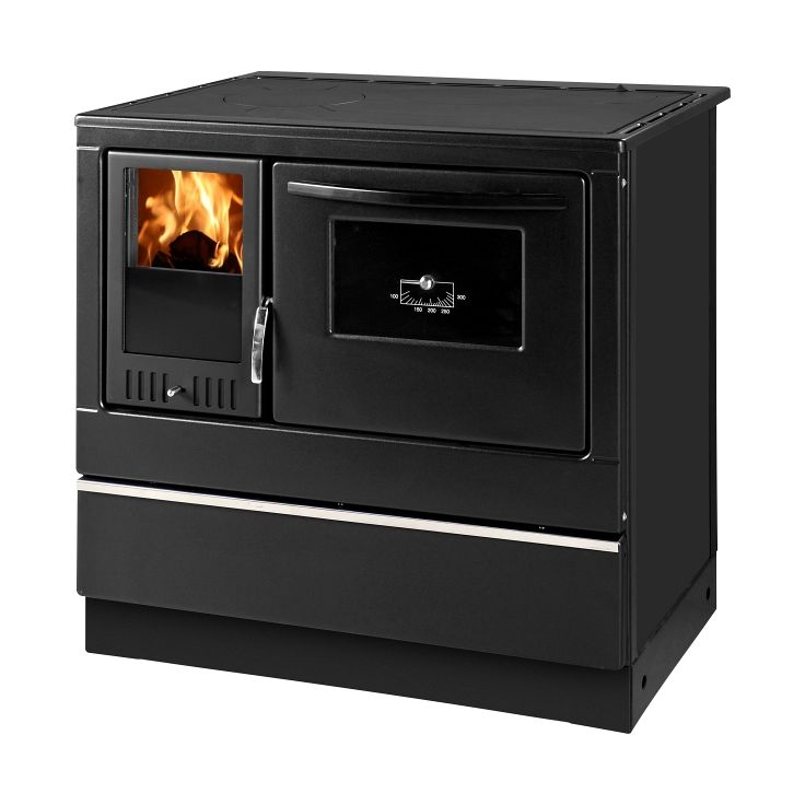 Puuliesi Thorma Susanna Lux 85, 7 kW, musta, oikeakätinen