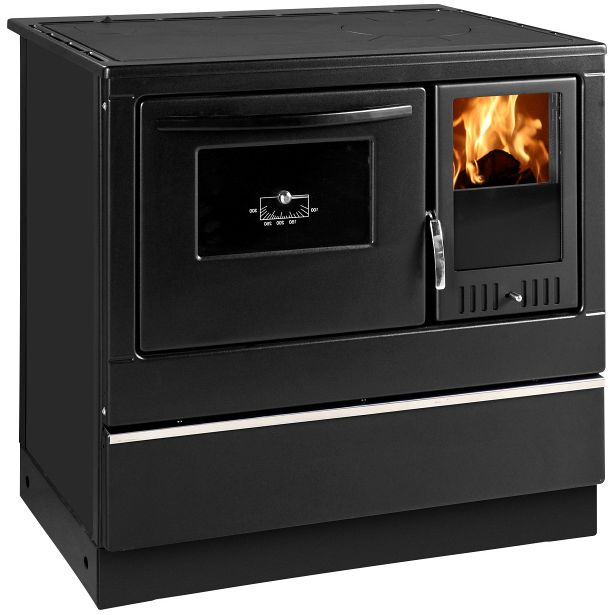 Puuliesi Thorma Susanna Lux 85, 7 kW, musta, vasenkätinen