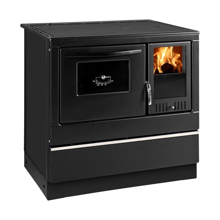 Puuliesi Thorma Susanna Lux 85, 7 kW, musta, vasenkätinen
