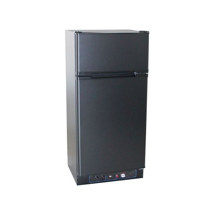 Kaasujääkaappi pakastelokerolla Sunwind Ventus 168, 60cm, musta