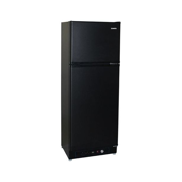 Kaasujääkaappi pakastelokerolla Sunwind Ventus 225, 60cm, musta