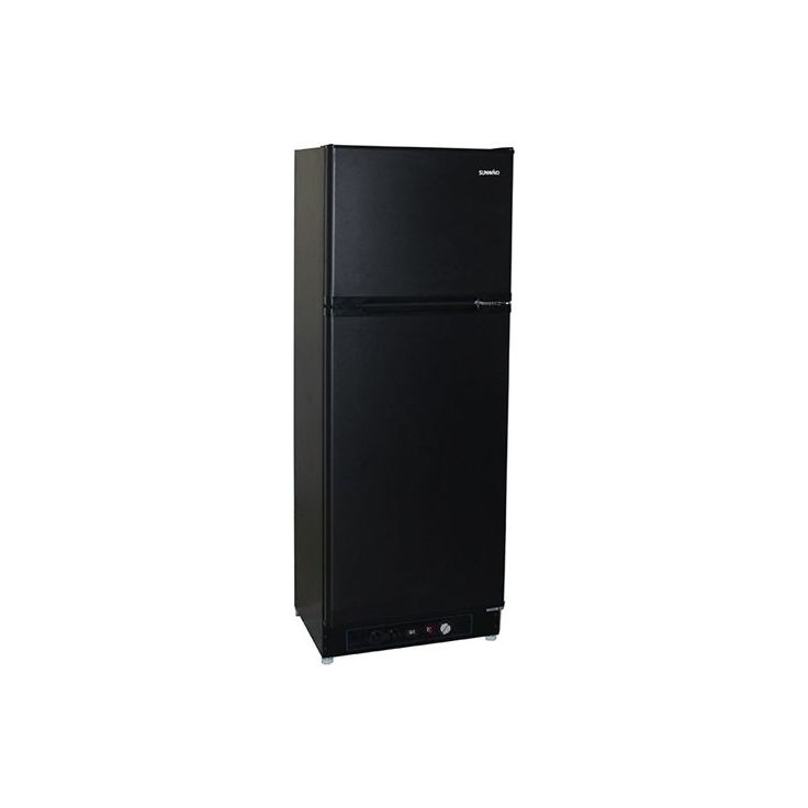 Kaasujääkaappi pakastelokerolla Sunwind Ventus 225, 60cm, musta