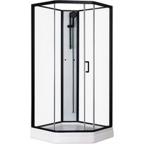 Suihkukaappi Sunwind Aurora Home Black, 90x90xcm