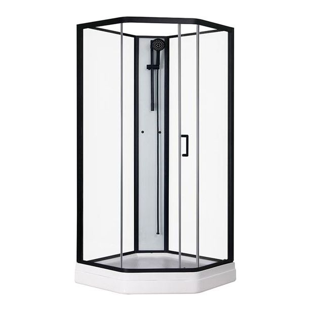 Suihkukaappi Sunwind Aurora Home Black, 90x90xcm