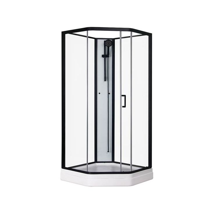 Suihkukaappi Sunwind Aurora Home Black, 90x90xcm