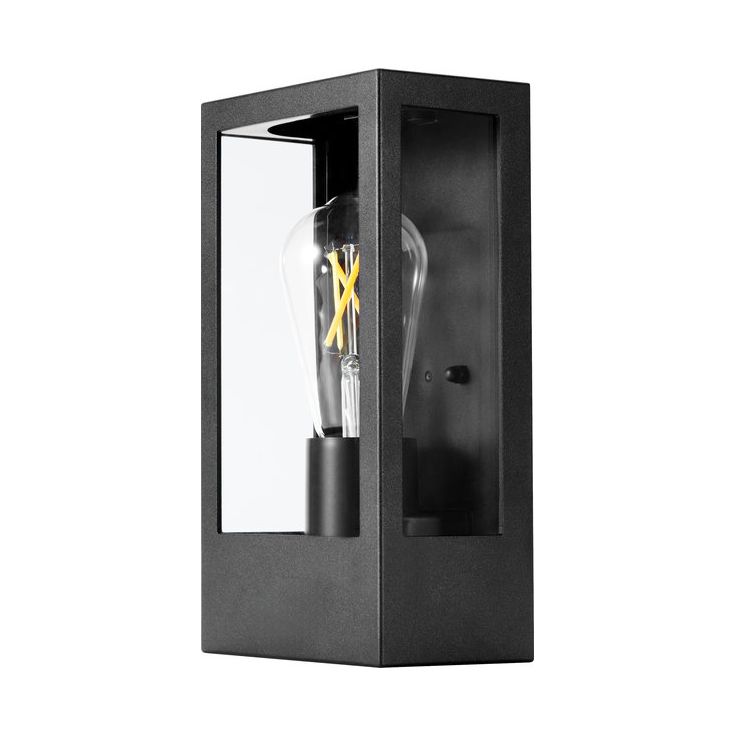 Ulkoseinävalaisin Sylvania SylWall Lumina, 130x115mm, E27, 15W, IP54, musta