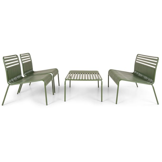 Jarva pieni 4-istuttava ulkosohvaryhmä metallia