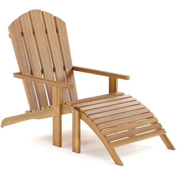 Menorca käsinojallinen aurinkotuoli puusta