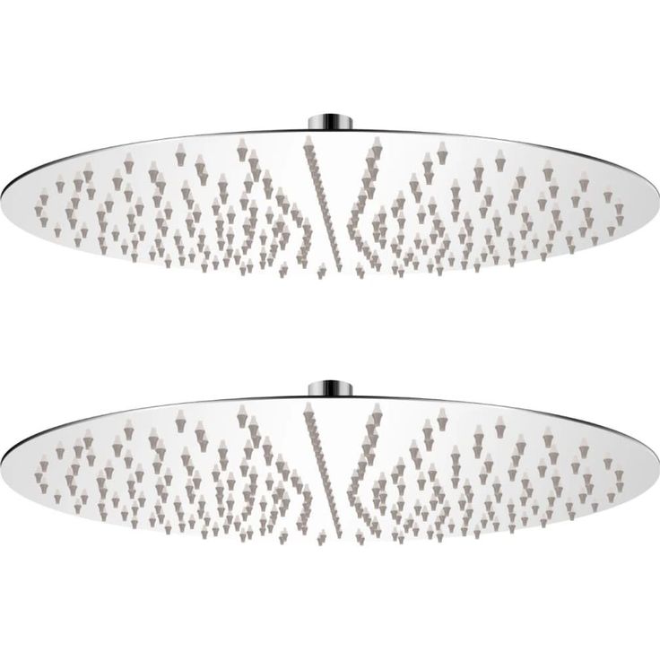 Sadesuihkupäät 2 kpl ruostumaton teräs 40 cm