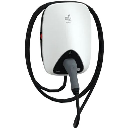 Sähköauton latausasema Schneider Electric EVlink Home, 7.4kW, 1x32A, Type2, kiinteä kaapeli 5m, sisäänrakennettu RDC-DD 6mA tasavikavirran tunnistus