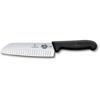 Santoku-kokkiveitsi Victorinox Fibrox, 17cm, ovaalihiottu
