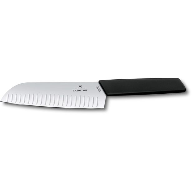 Santoku kokkiveitsi Victorinox Swiss Modern 17cm musta
