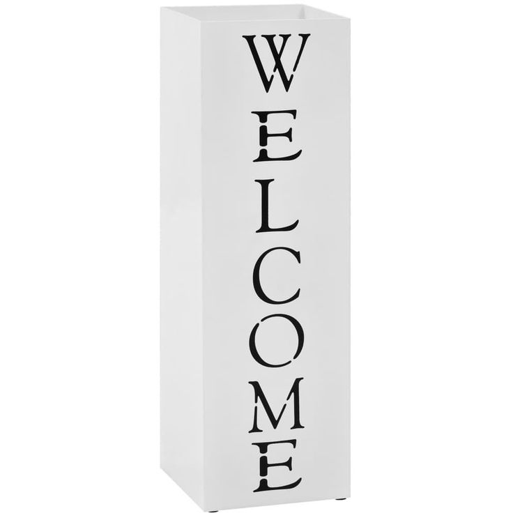 Sateenvarjoteline welcome teräs valkoinen_1