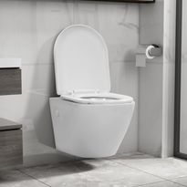 Seinäkiinnitettävä WC ei huuhtelurengasta keraaminen