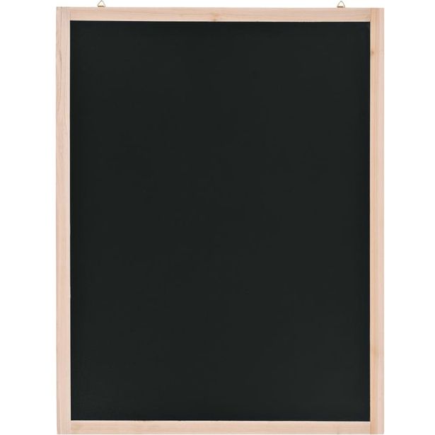 Seinäkiinnitettävä liitutaulu setripuu 60x80 cm