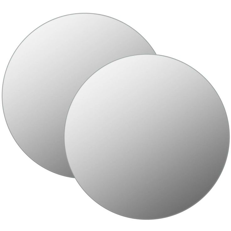 Seinäpeilit 2 kpl 40 cm pyöreä lasi_1