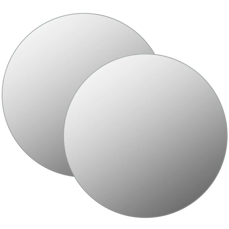 Seinäpeilit 2 kpl 70 cm pyöreä lasi_1