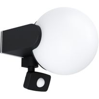 Ulkoseinävalaisin Eglo Rubio, 17cm, musta/valkoinen, liiketunnistin