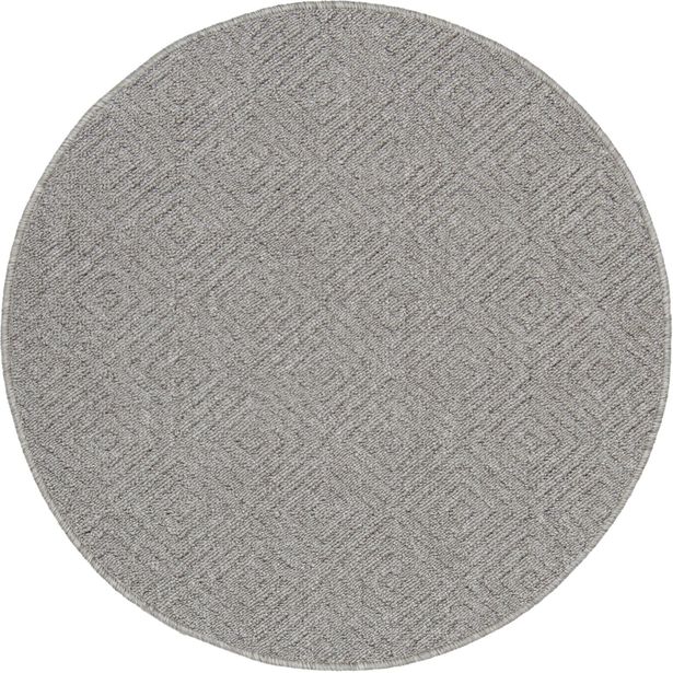 Pyöreä matto ihankotona Selja Ø100cm harmaa