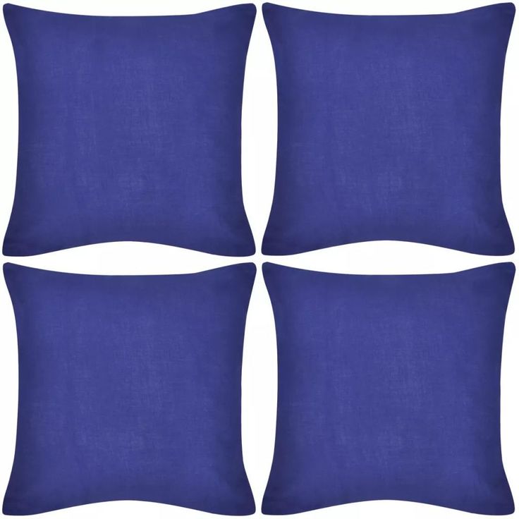 Sininen tyynynpäällinen puuvilla 4kpl 40 x 40 cm_1